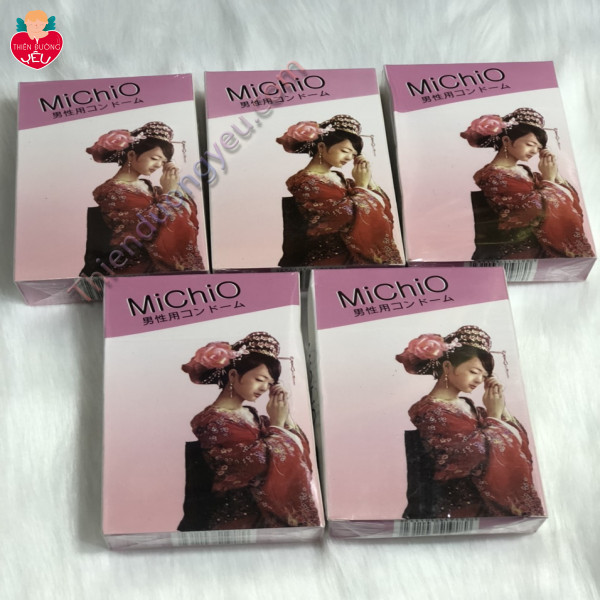 Bao Cao Su MichiO Hộp 12 Cái Gân Gai Siêu Mỏng Kéo Dài Quan Hệ